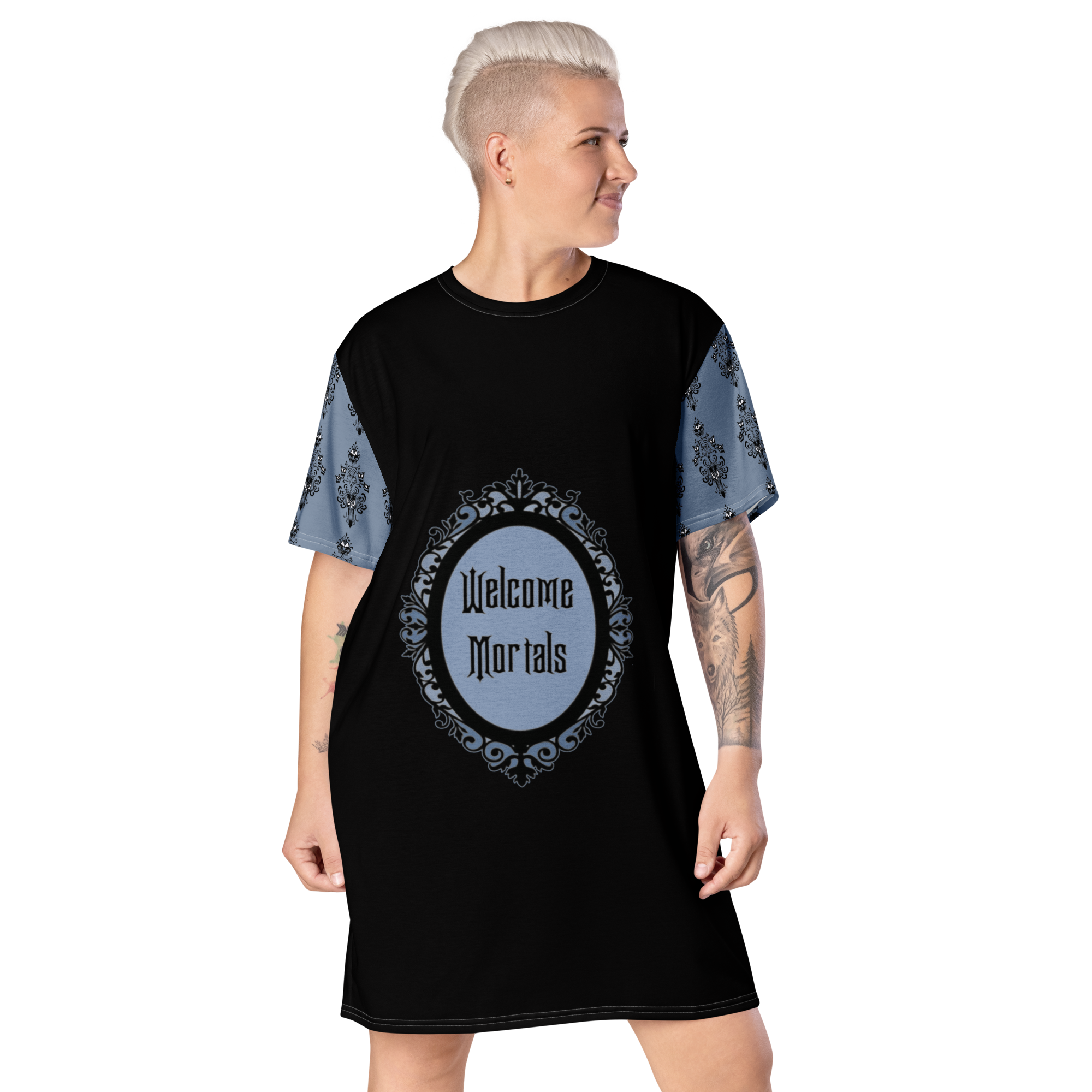 Adult Haunted Wallpaper T-shirt dress