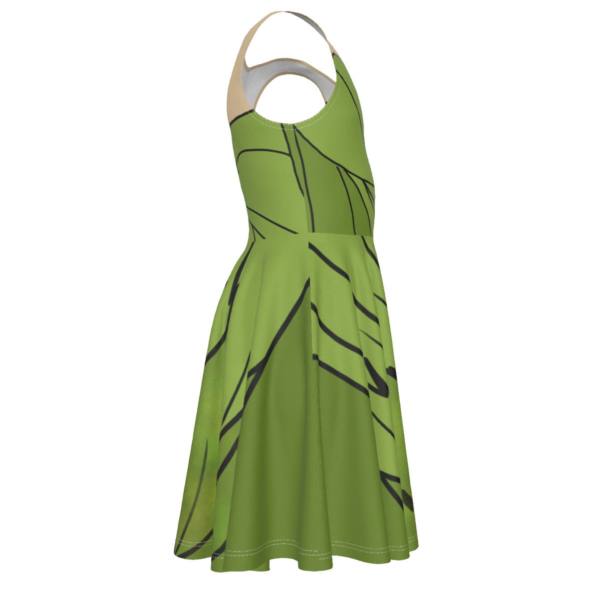 Kid’s Neverland Fairy Print Kid's Sleeveless Twirl Dress