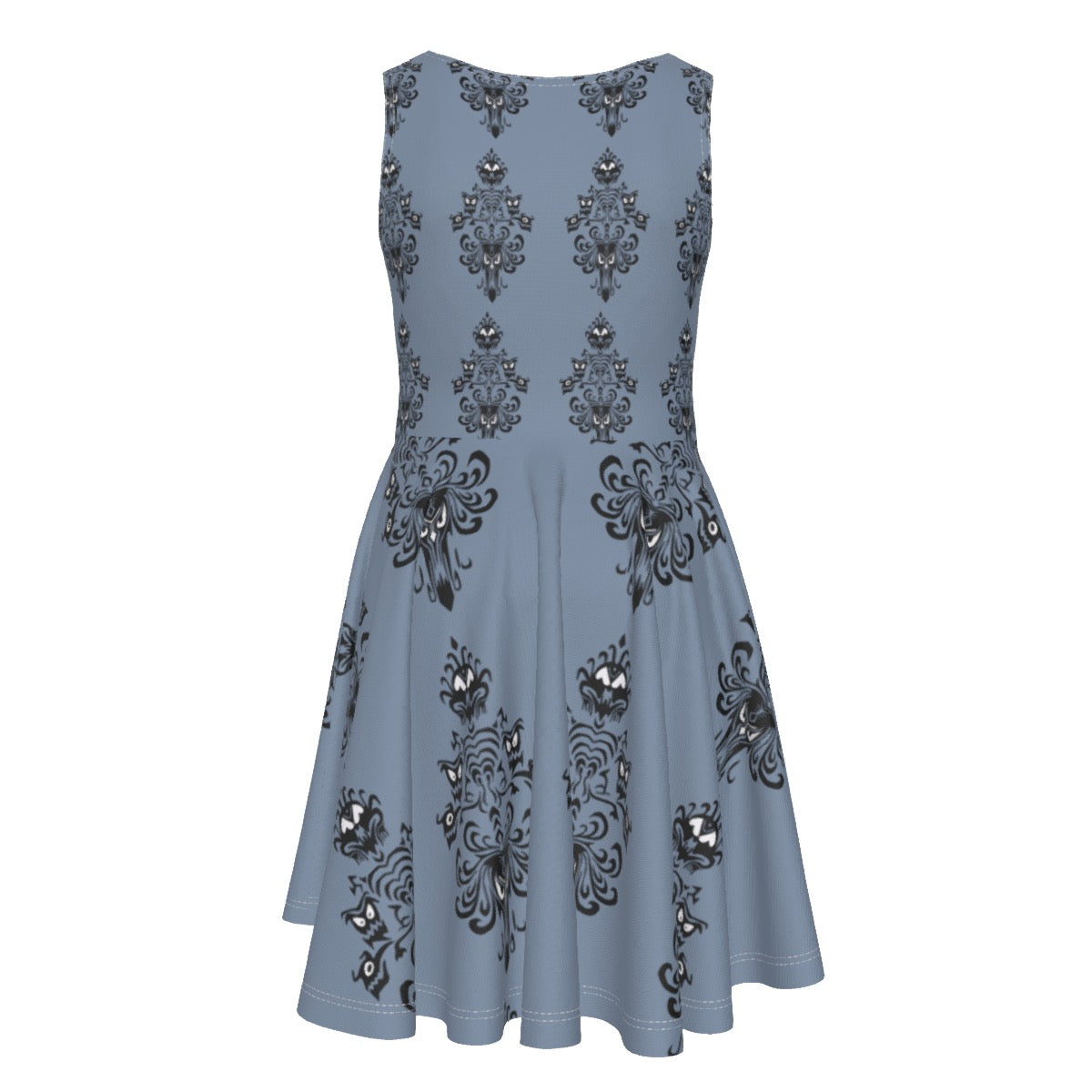 Kid’s Haunted Wallpaper Twirl Dress
