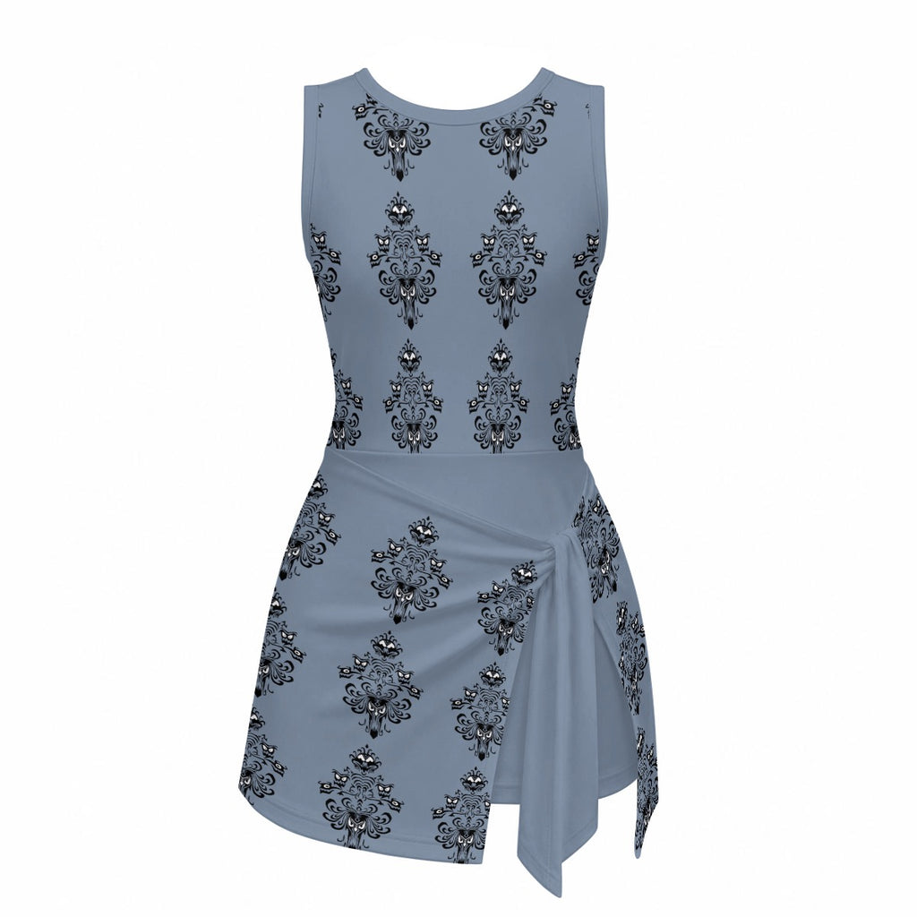 Haunted Baroque Wallpaper Sports Romper with shorts