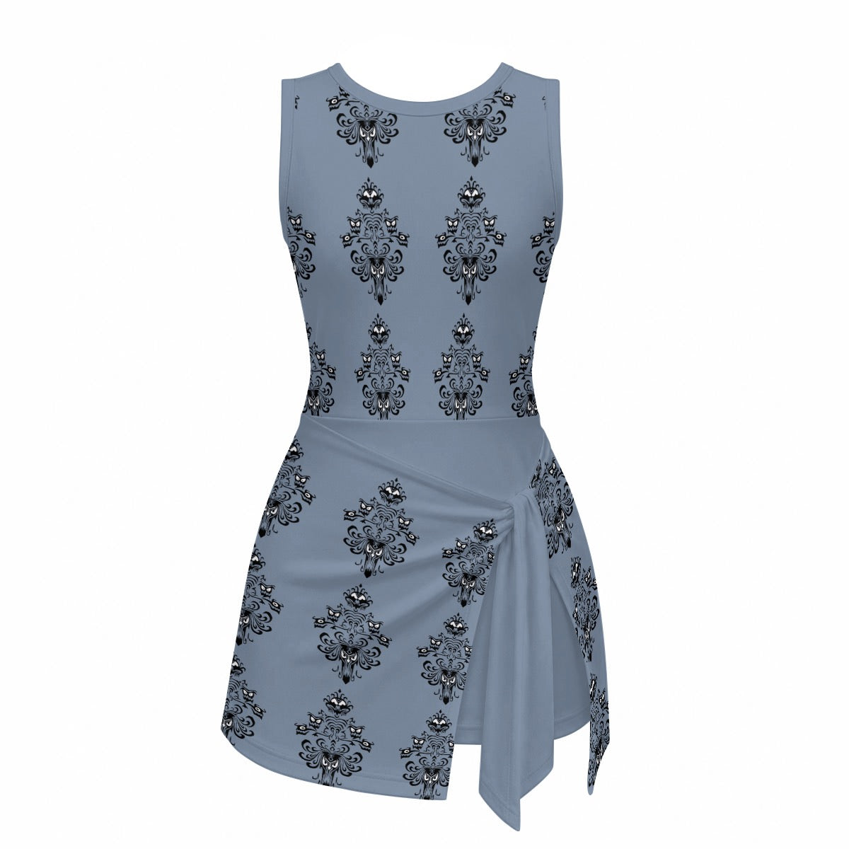 Haunted Baroque Wallpaper Sports Romper with shorts