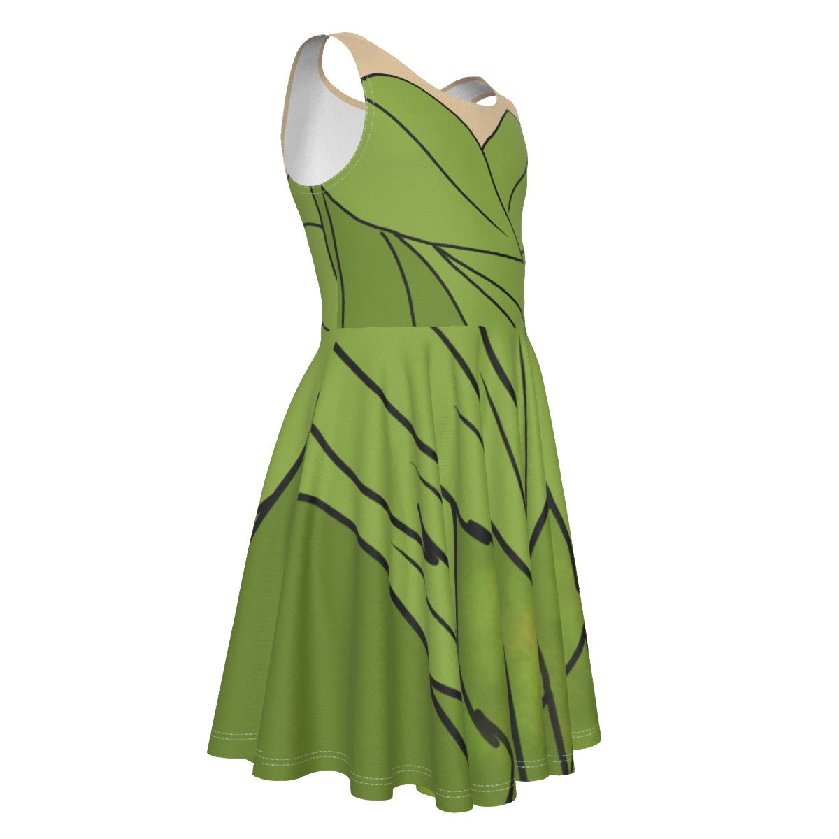 Kid’s Neverland Fairy Print Kid's Sleeveless Twirl Dress