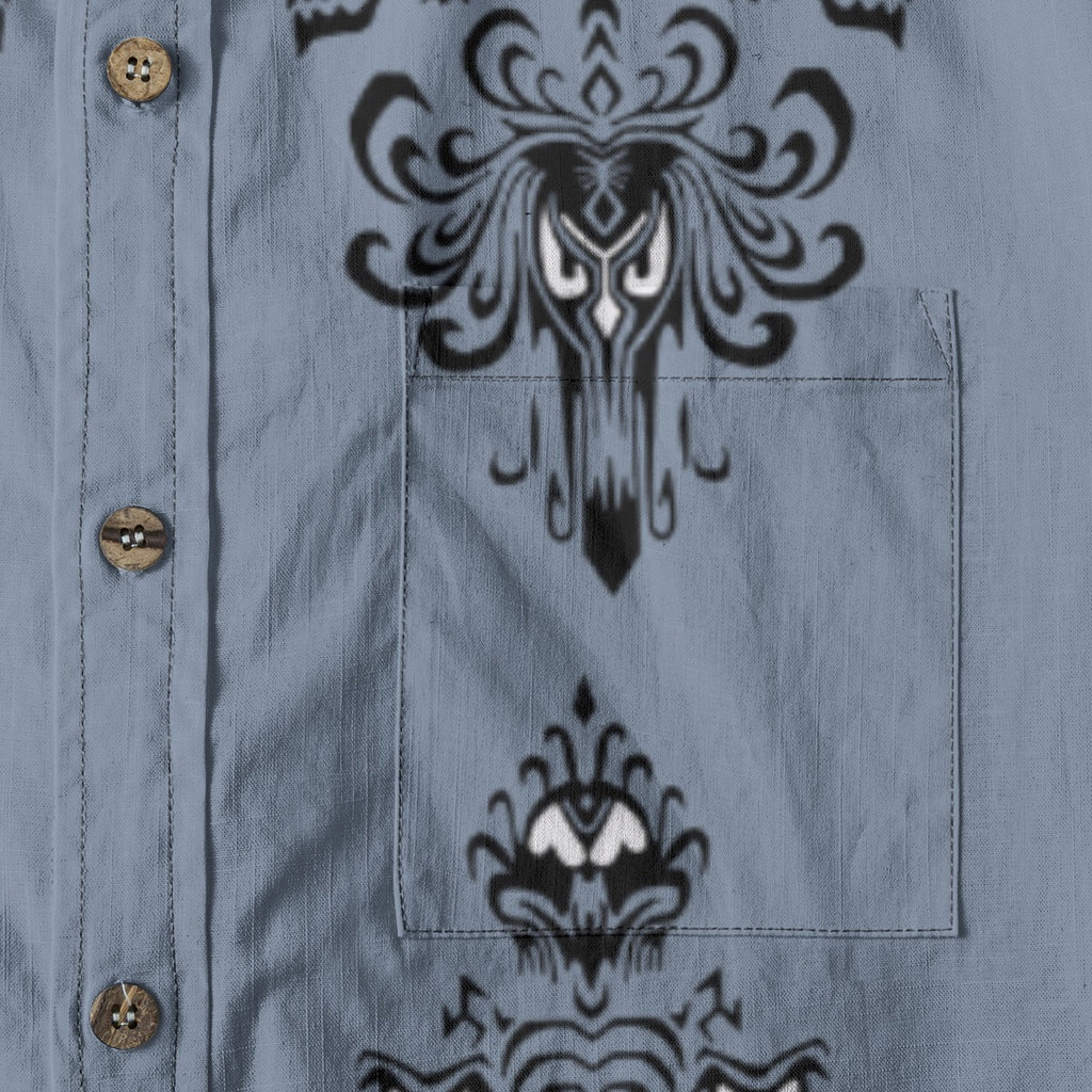 Haunted Wallpaper Men's Breathable Cotton Shirt|125GSM