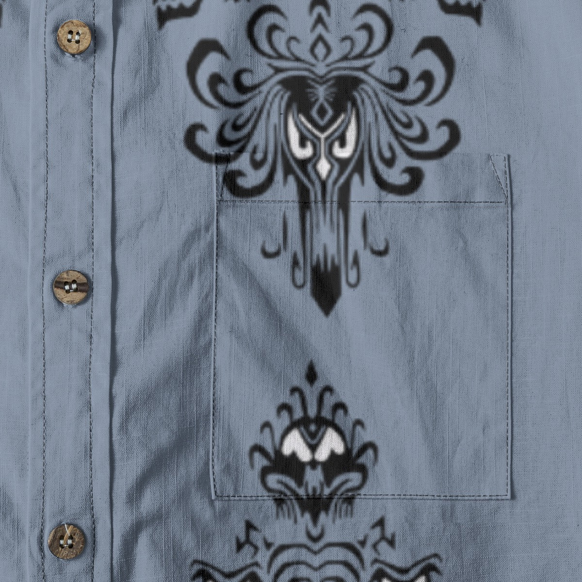 Haunted Wallpaper Men's Breathable Cotton Shirt|125GSM