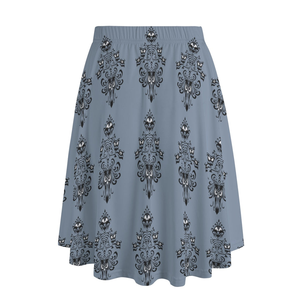 Haunted Wallpaper Women's Long Maxi Skirt With Pockets