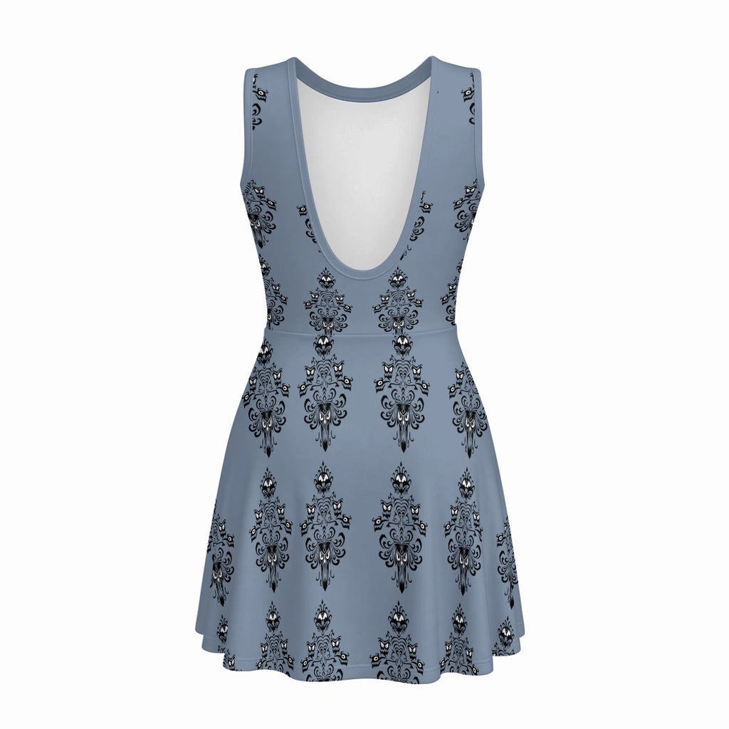 Haunted Baroque Wallpaper Sports Romper with shorts