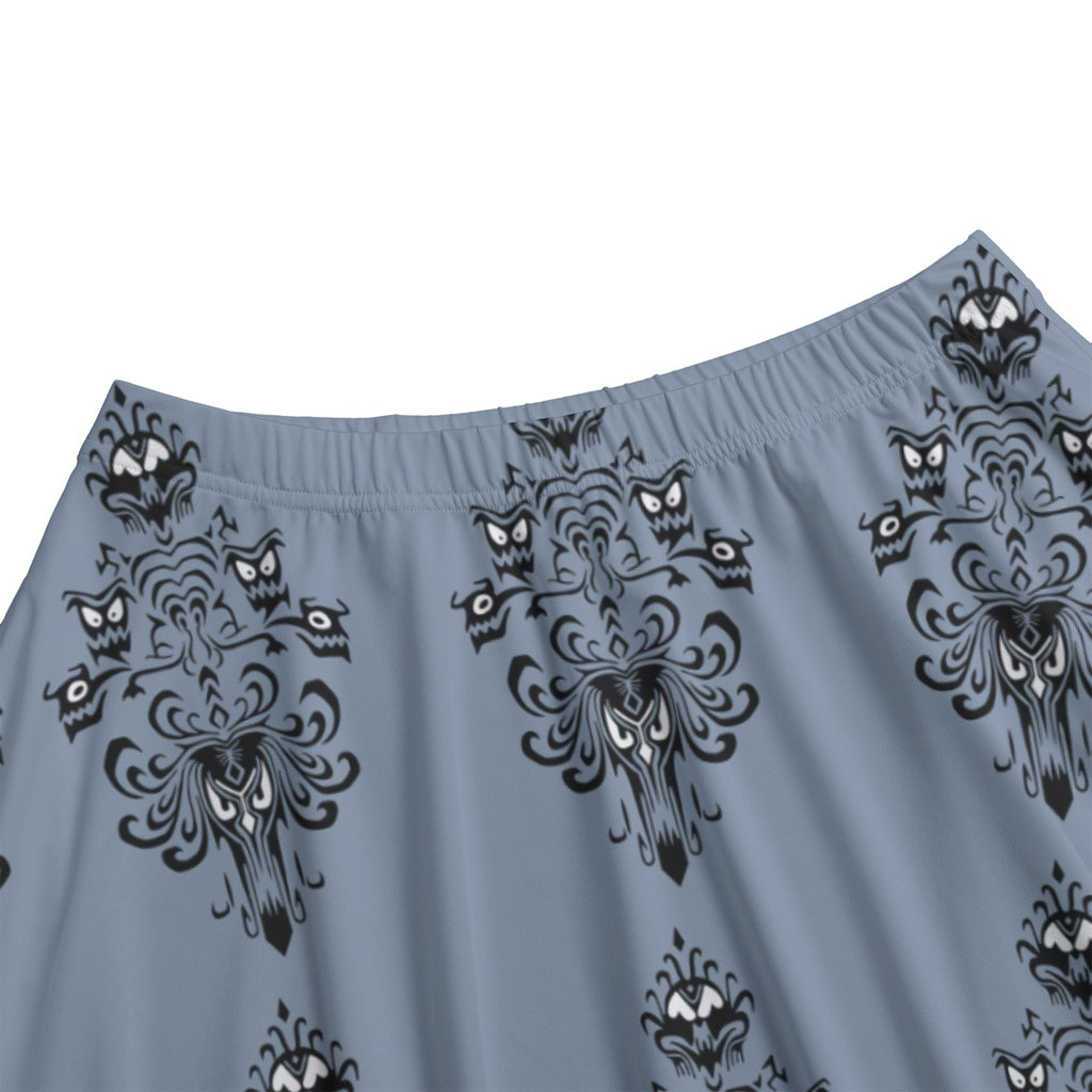 Haunted Wallpaper Women's Long Maxi Skirt With Pockets