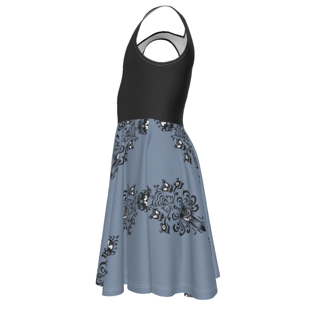 All-Over Print Kid's Sleeveless Vest Dress
