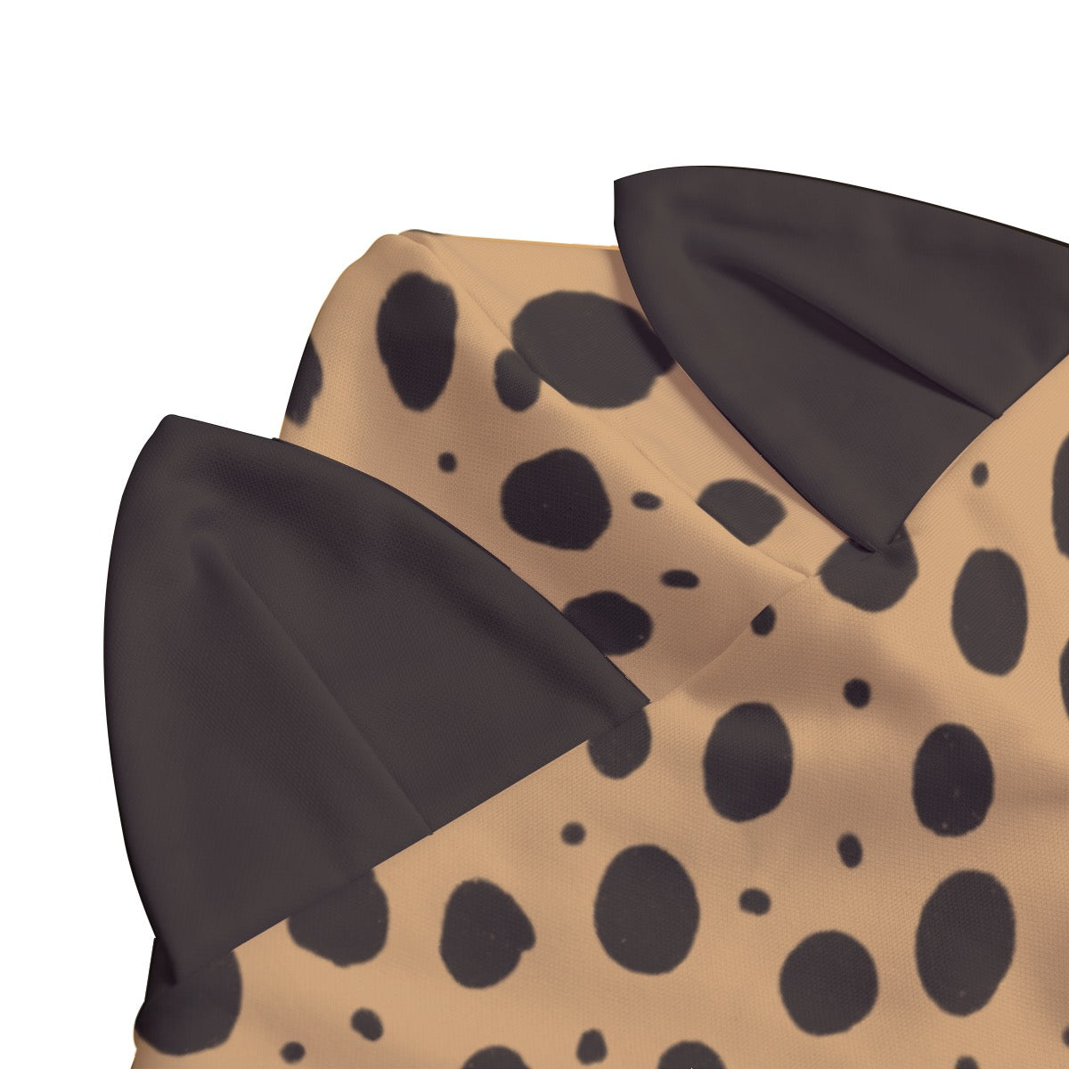 Adult Cheetah Print/ Cheetah Ears Unisex Pullover Hoodie With Zipper Closure