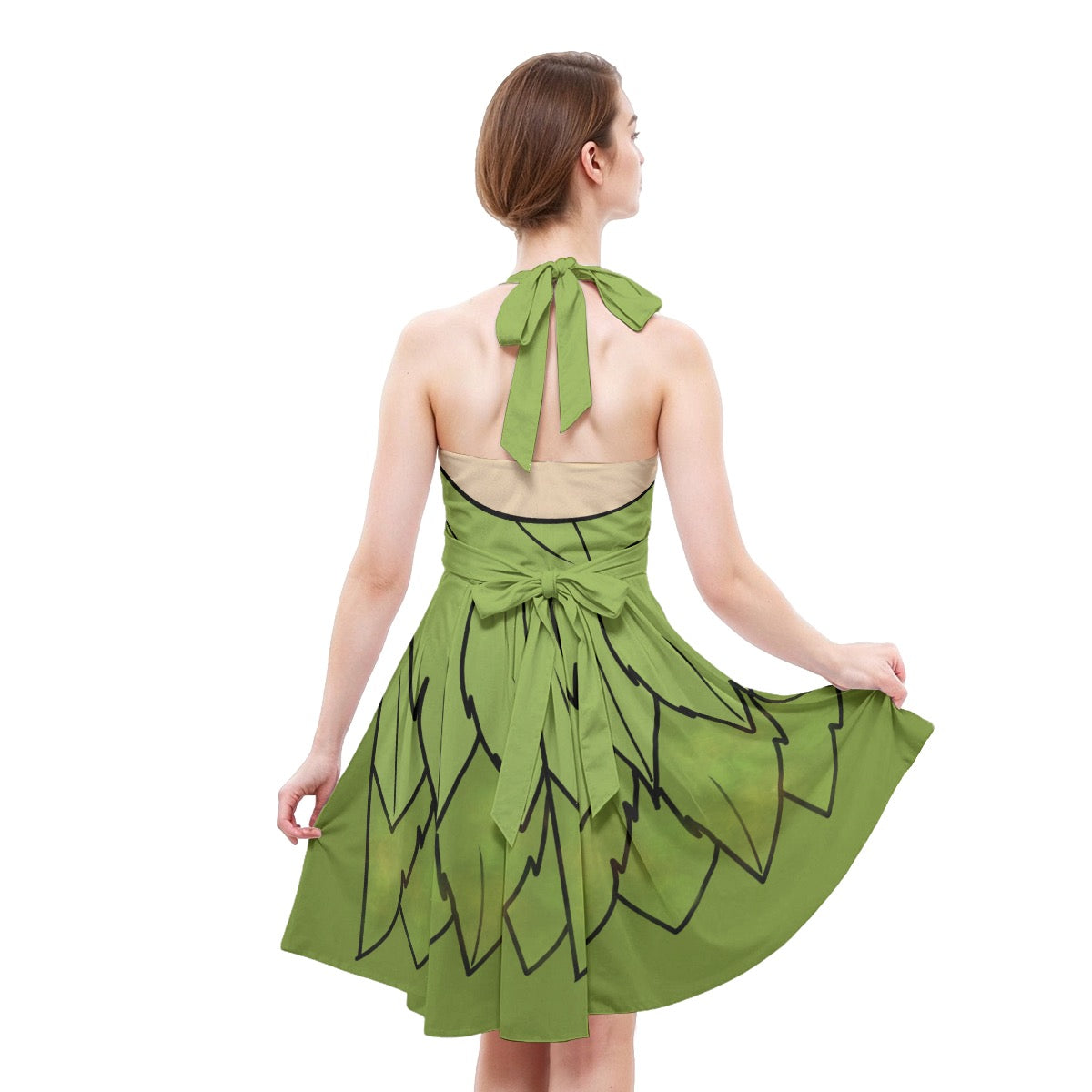 Neverland Fairy Print Women’s Halter Skater Dress