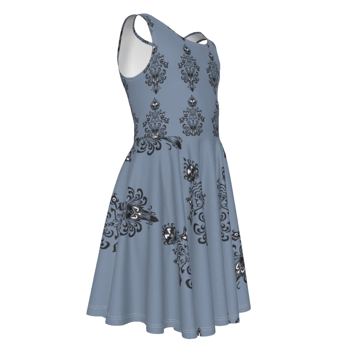 Kid’s Haunted Wallpaper Twirl Dress