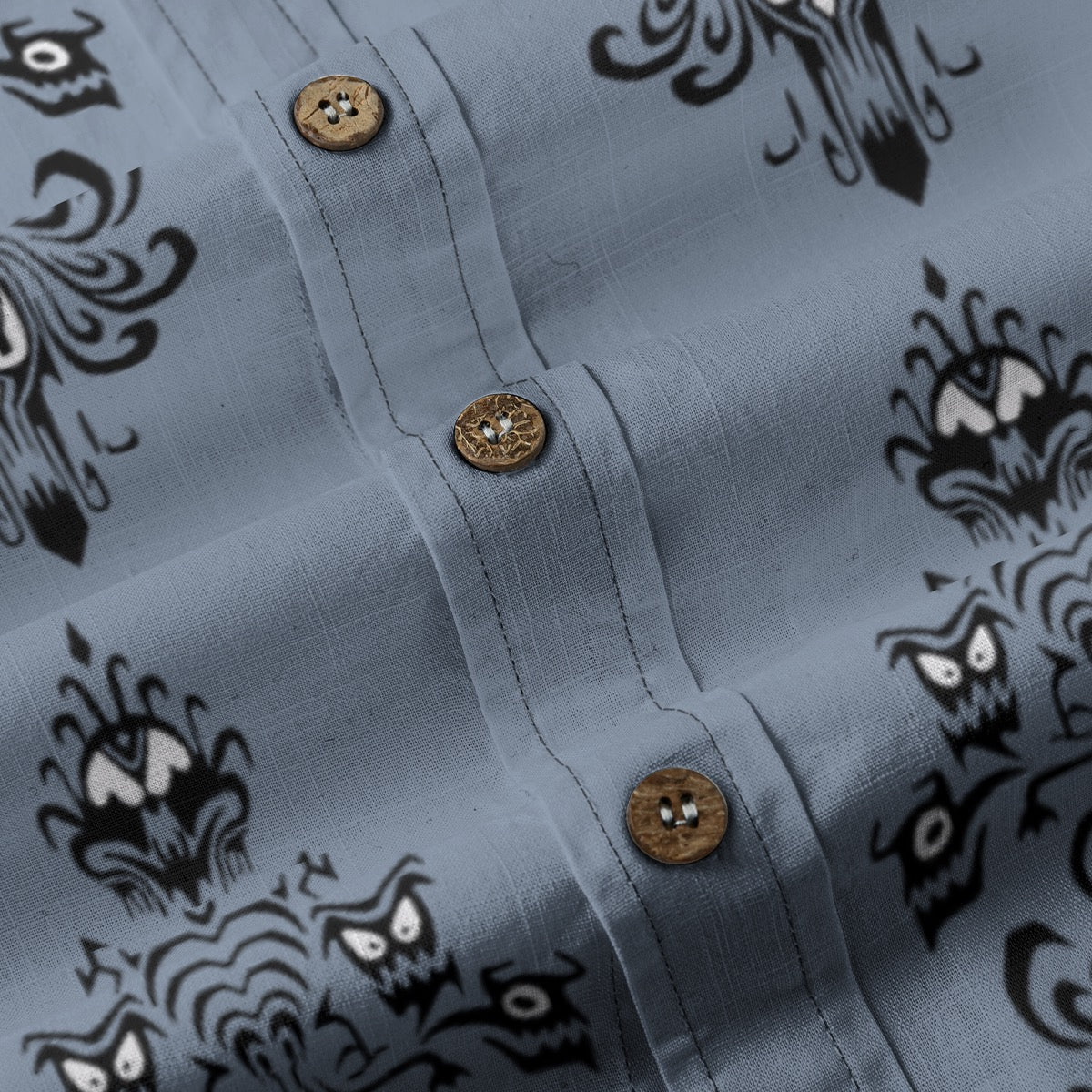 Haunted Wallpaper Men's Breathable Cotton Shirt|125GSM