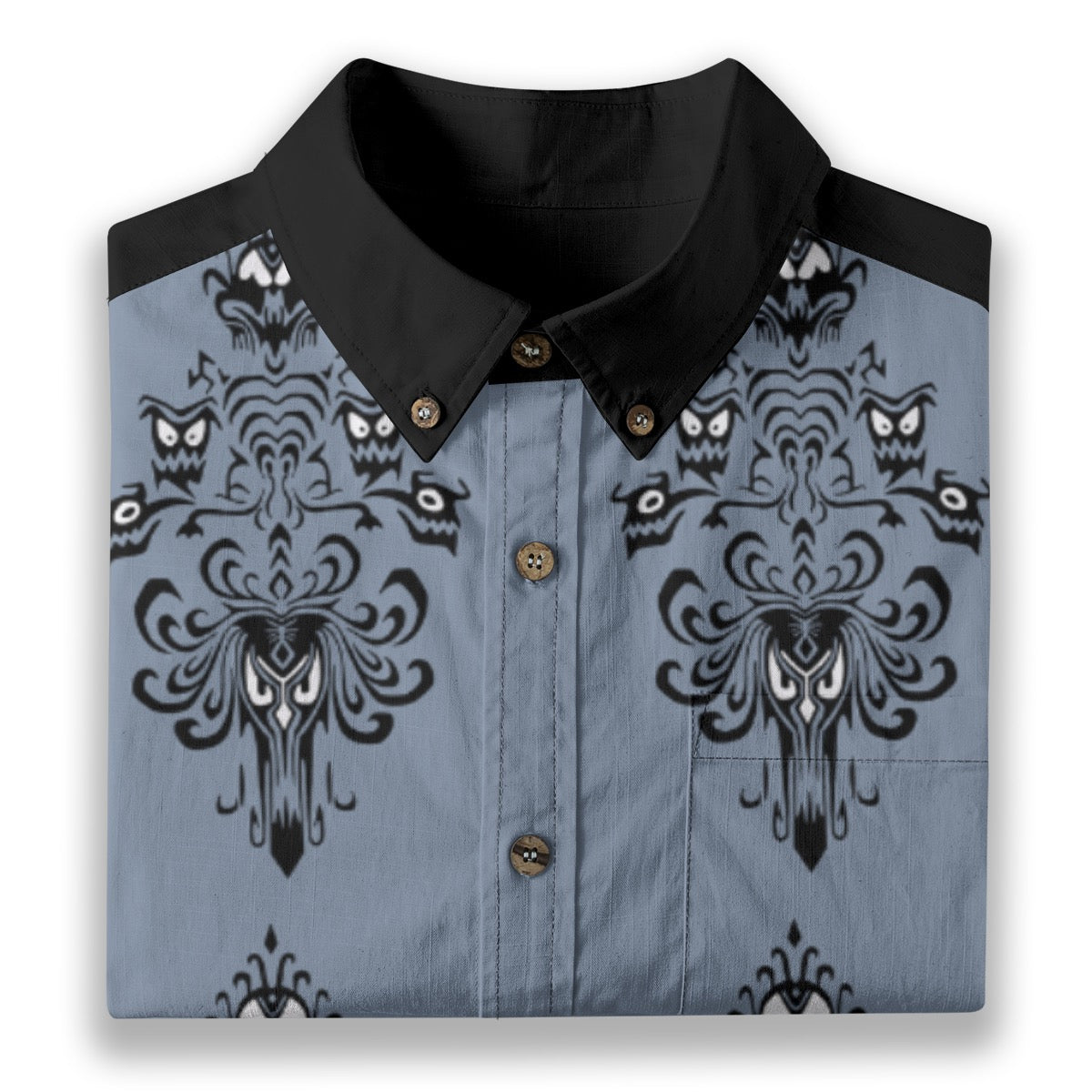 Haunted Wallpaper Men's Breathable Cotton Shirt|125GSM