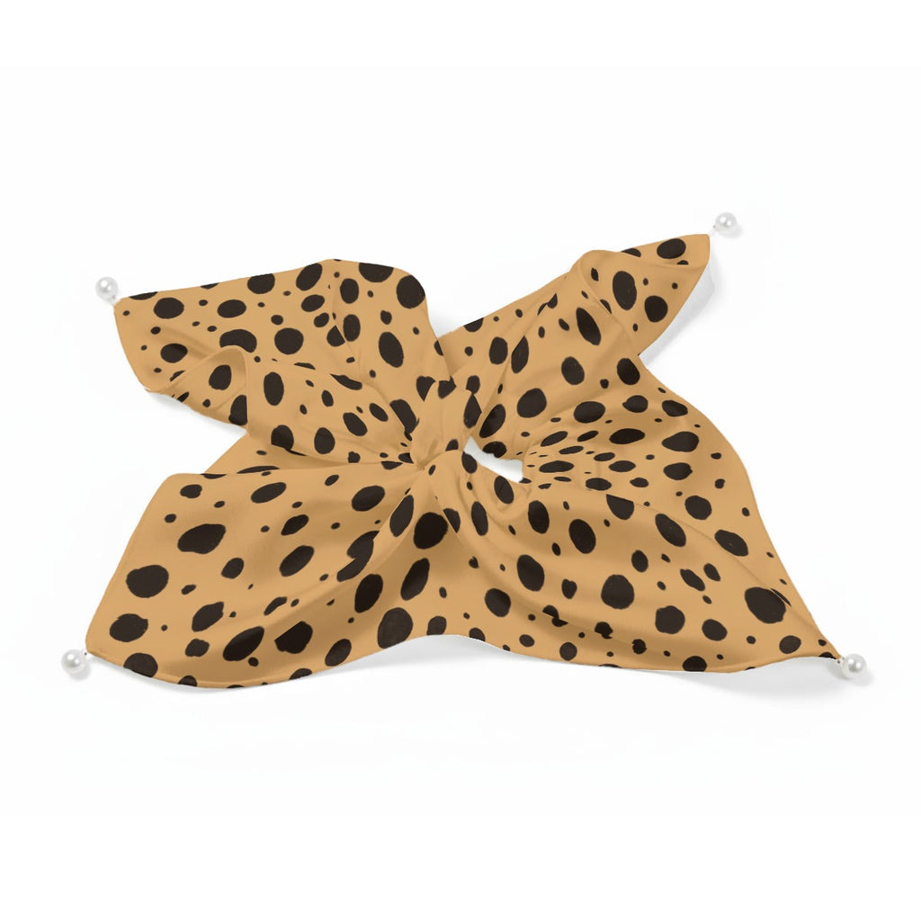 Cheetah Print Matching Satin Hair Tie