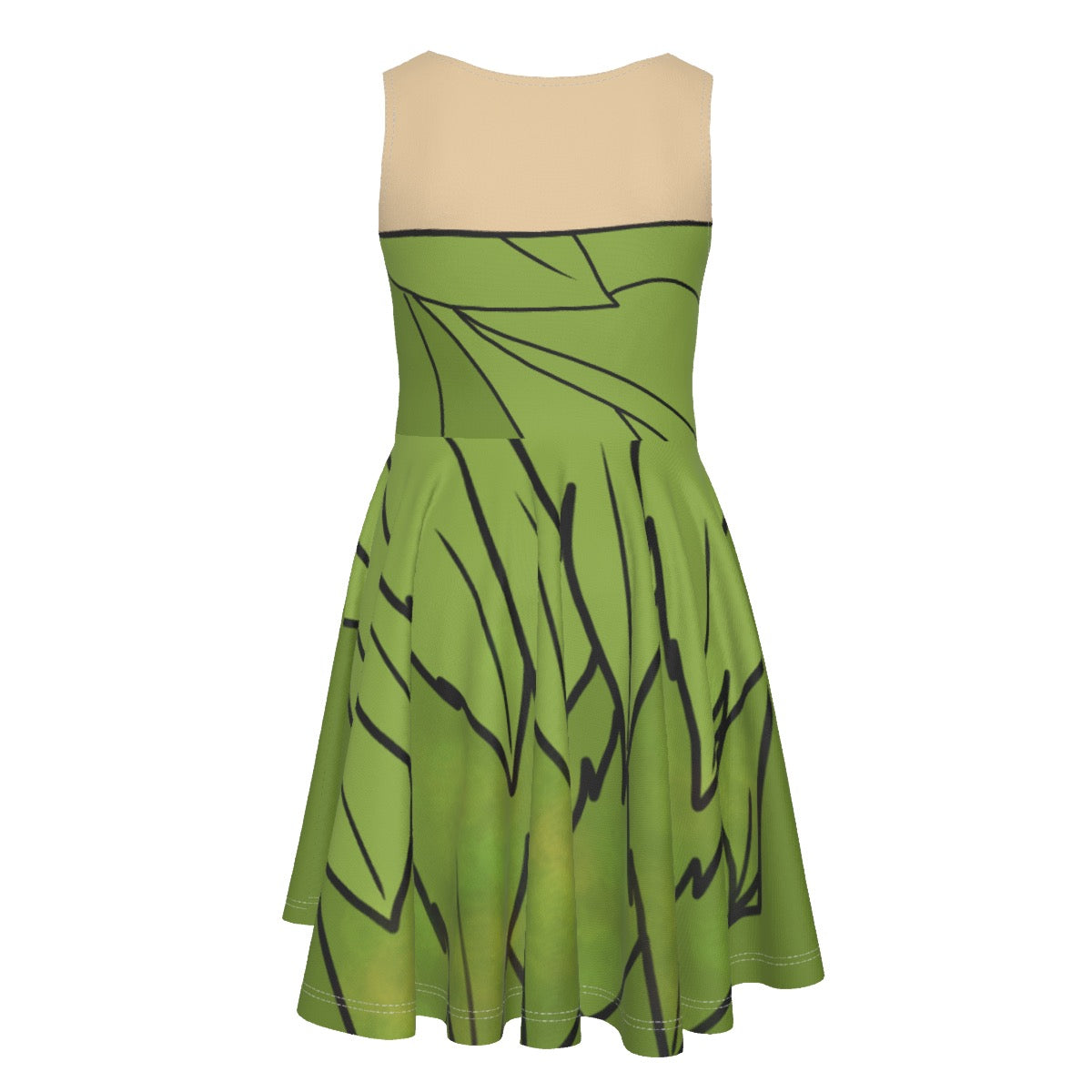 Kid’s Neverland Fairy Print Kid's Sleeveless Twirl Dress