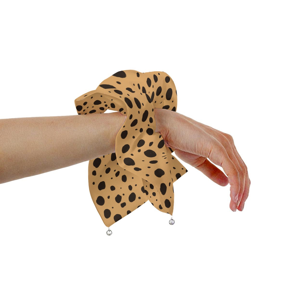 Cheetah Print Matching Satin Hair Tie