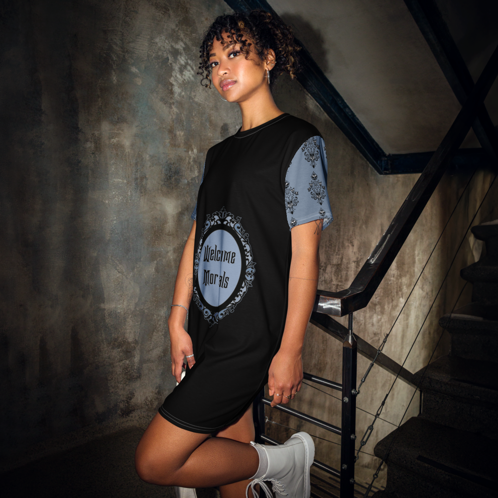 Adult Haunted Wallpaper T-shirt dress