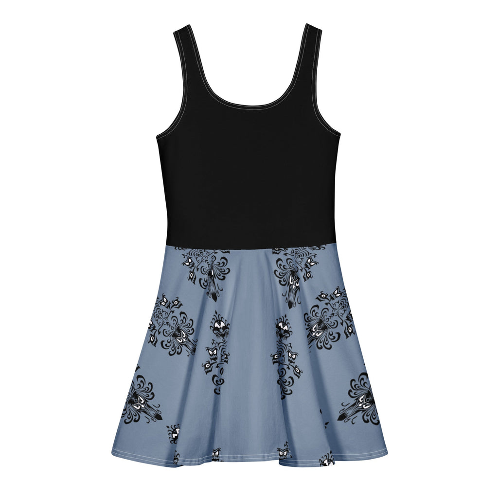 Kid's Matching Haunted Wallpaper Cotton skater dress