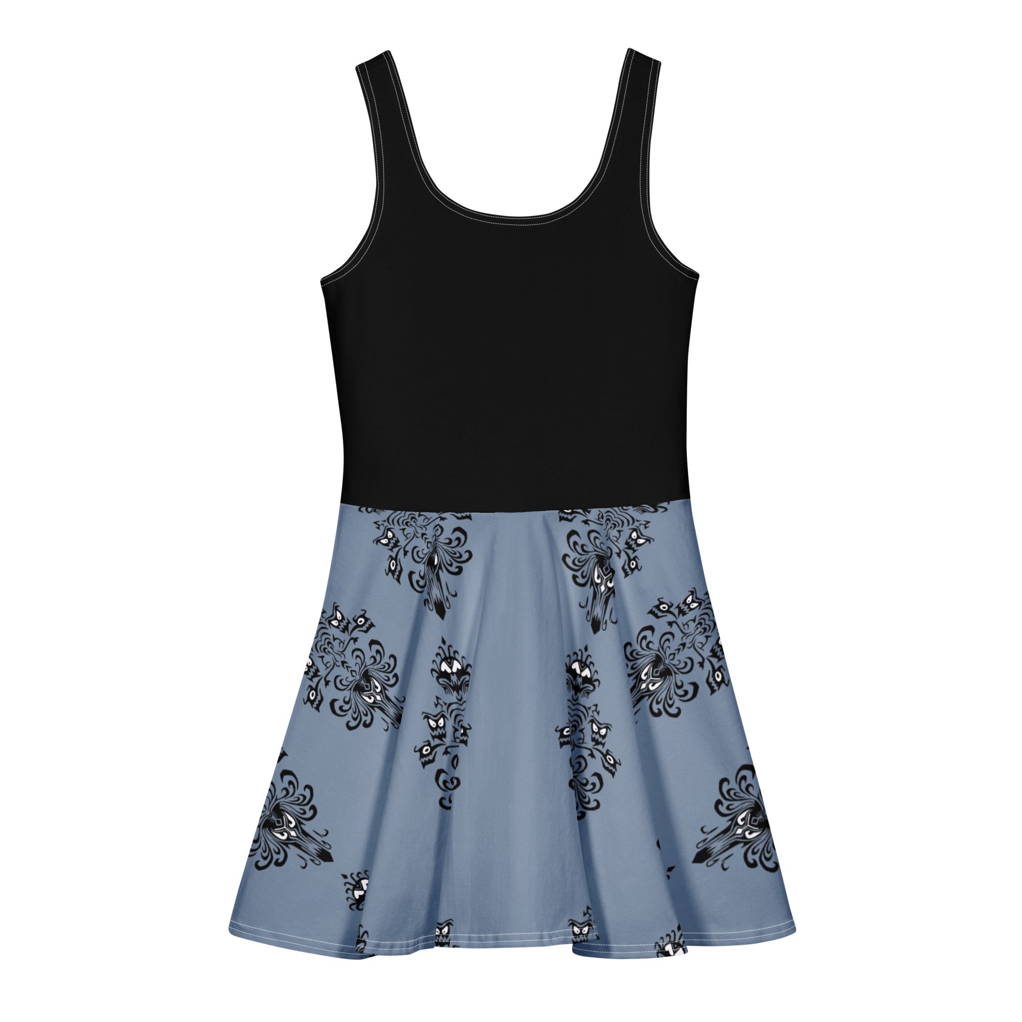 Kid's Matching Haunted Wallpaper Cotton skater dress